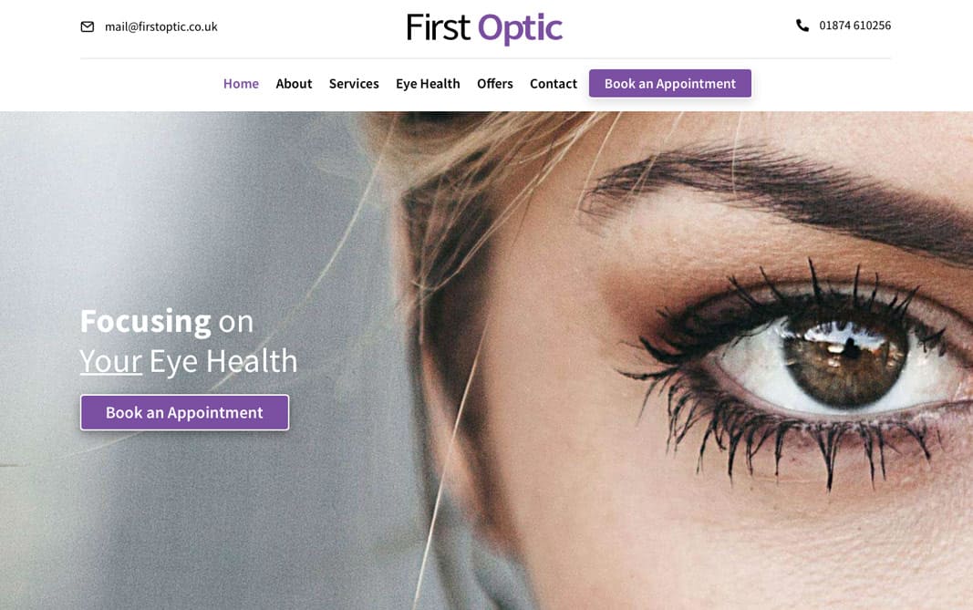 First Optic Website